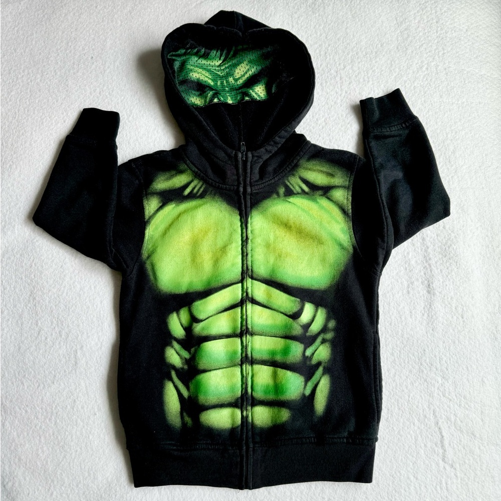 Hulk marvel zip up masked hoodie 2013 size 5